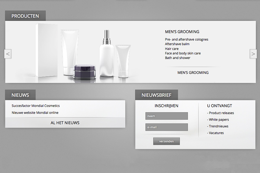 website Mondial Cosmetics